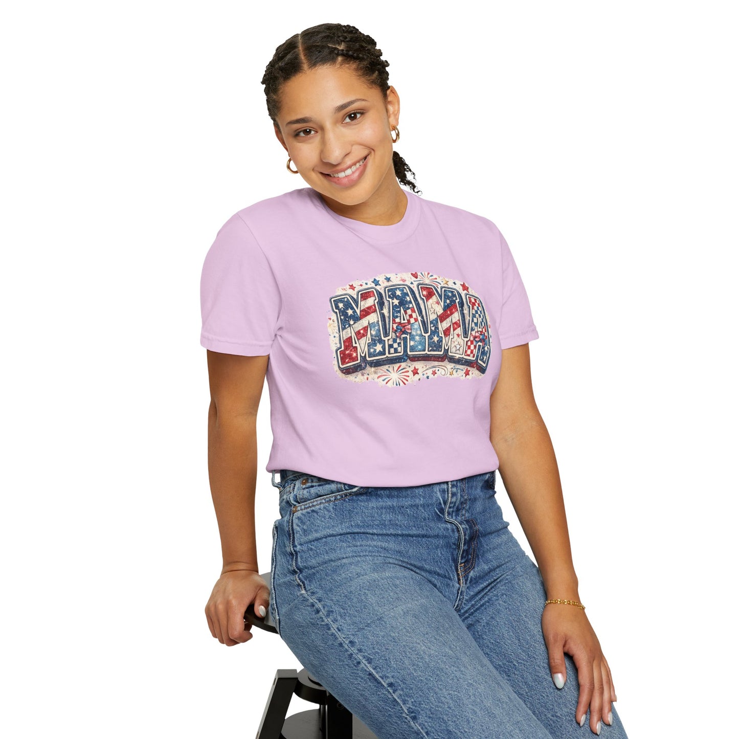 Mama Patriotic T-Shirt — Red White Blue Americana Graphic Tee