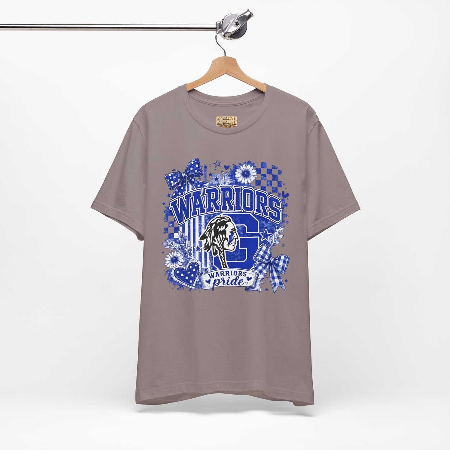 Warriors Pride Graphic Tee — School Spirit Warrior Mascot T-Shirt