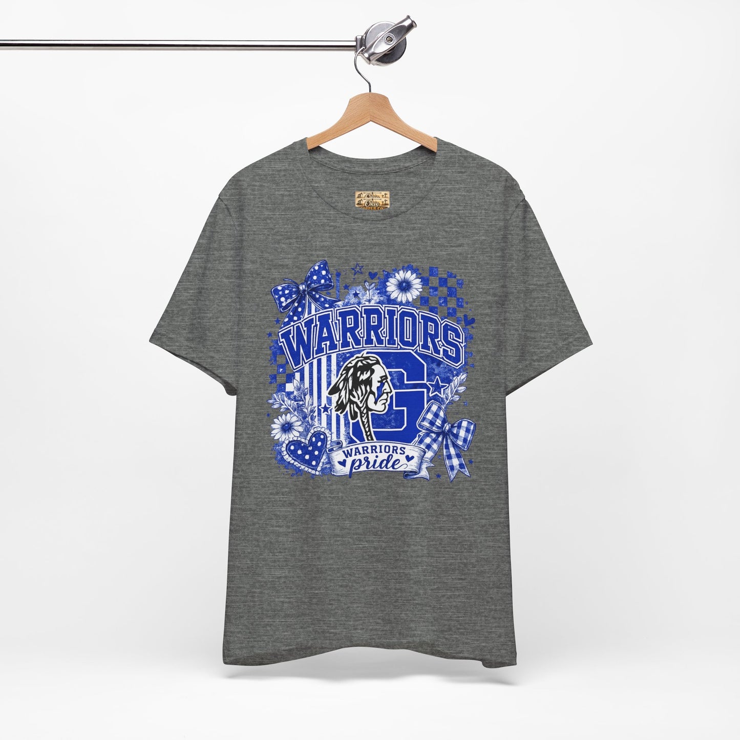 Warriors Pride Graphic Tee — School Spirit Warrior Mascot T-Shirt