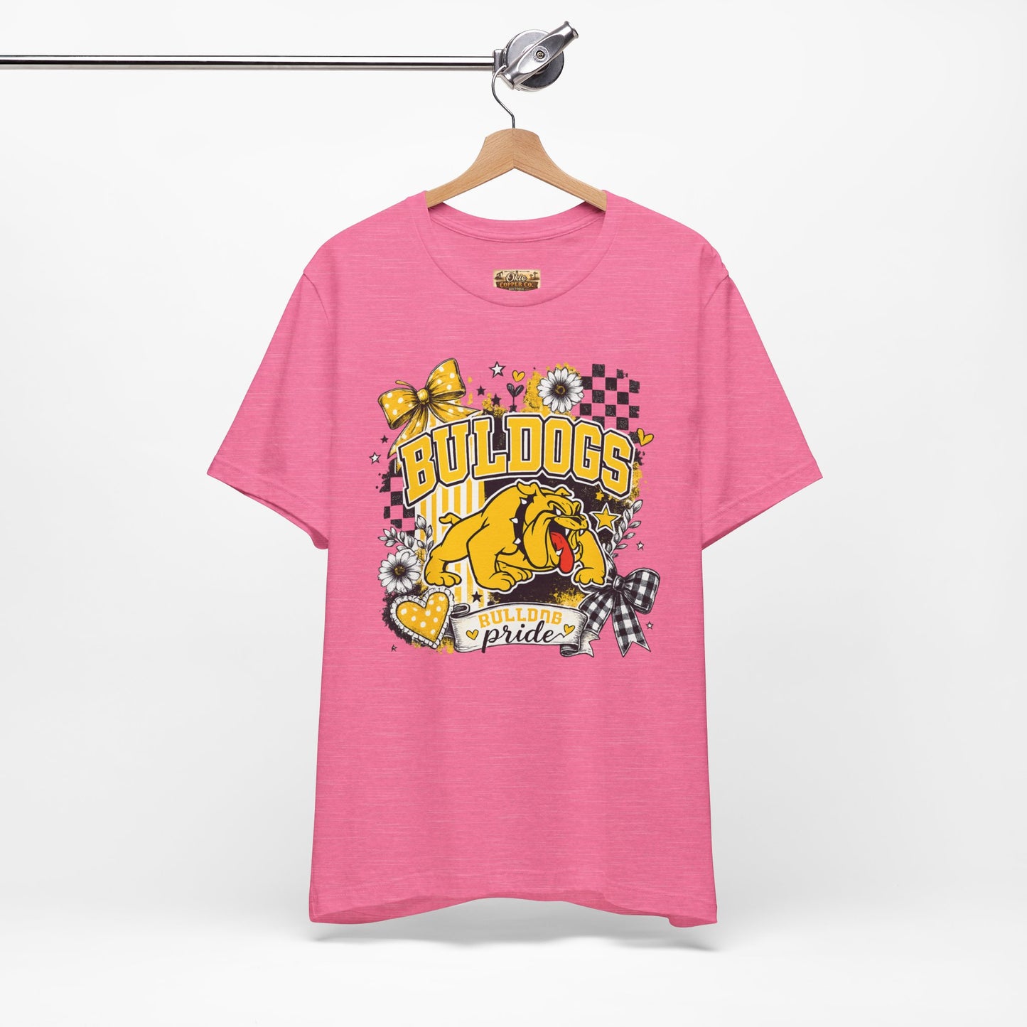 Bulldogs Pride T-Shirt – Yellow Mascot Graphic Tee