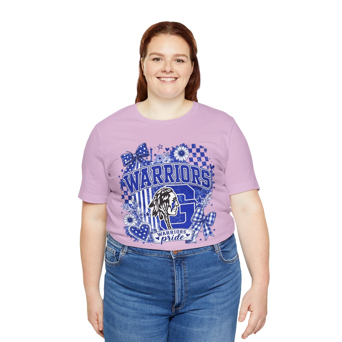 Warriors Pride Graphic Tee — School Spirit Warrior Mascot T-Shirt