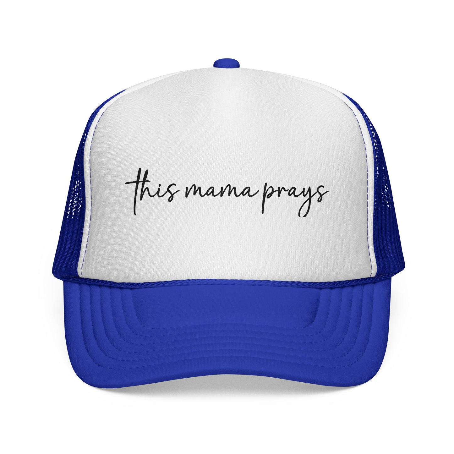 This Mama Prays Trucker Cap — Religious Mom Prayer Hat