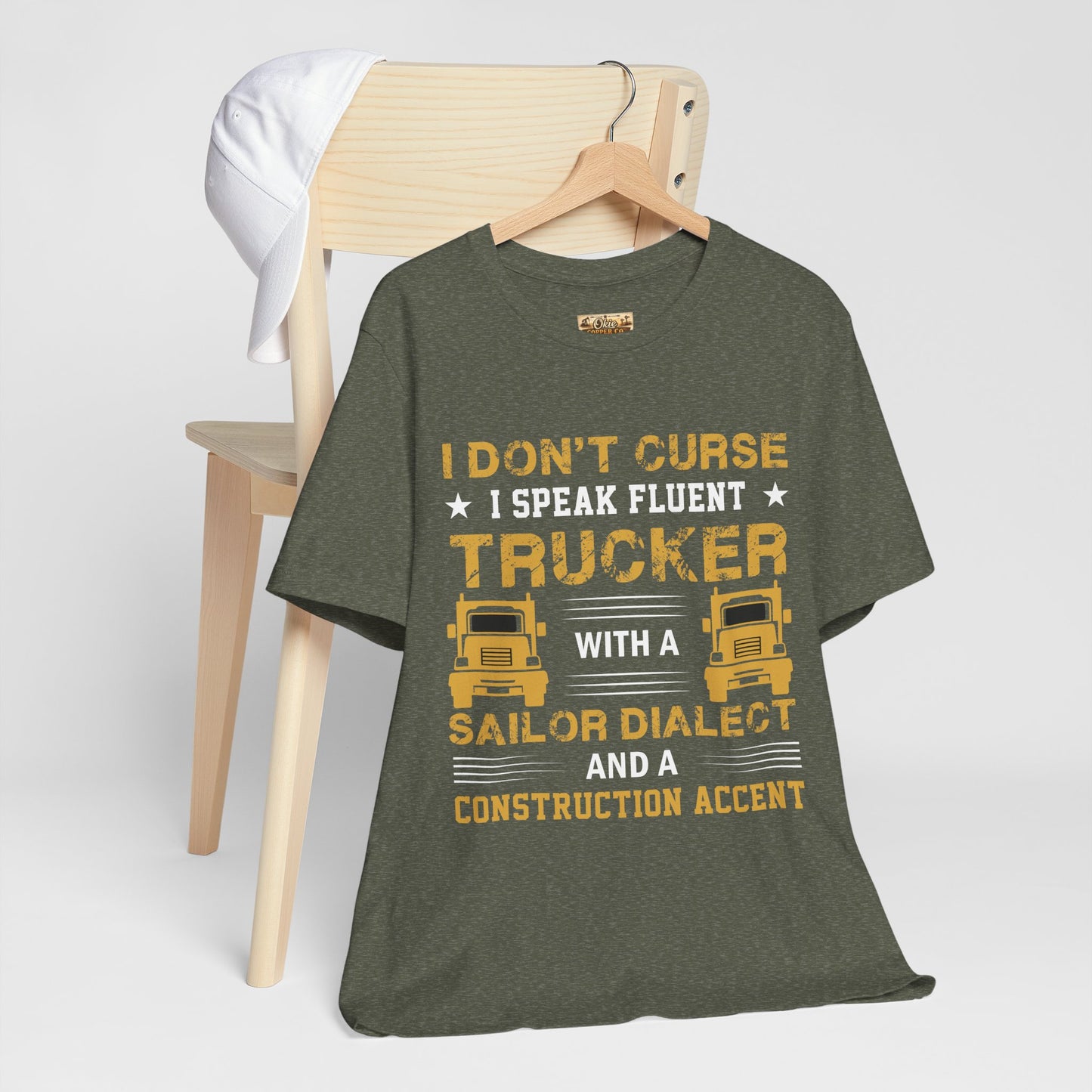 Trucker Humor T-Shirt — "I Don't Curse, I Speak Fluent Trucker" Graphic Tee