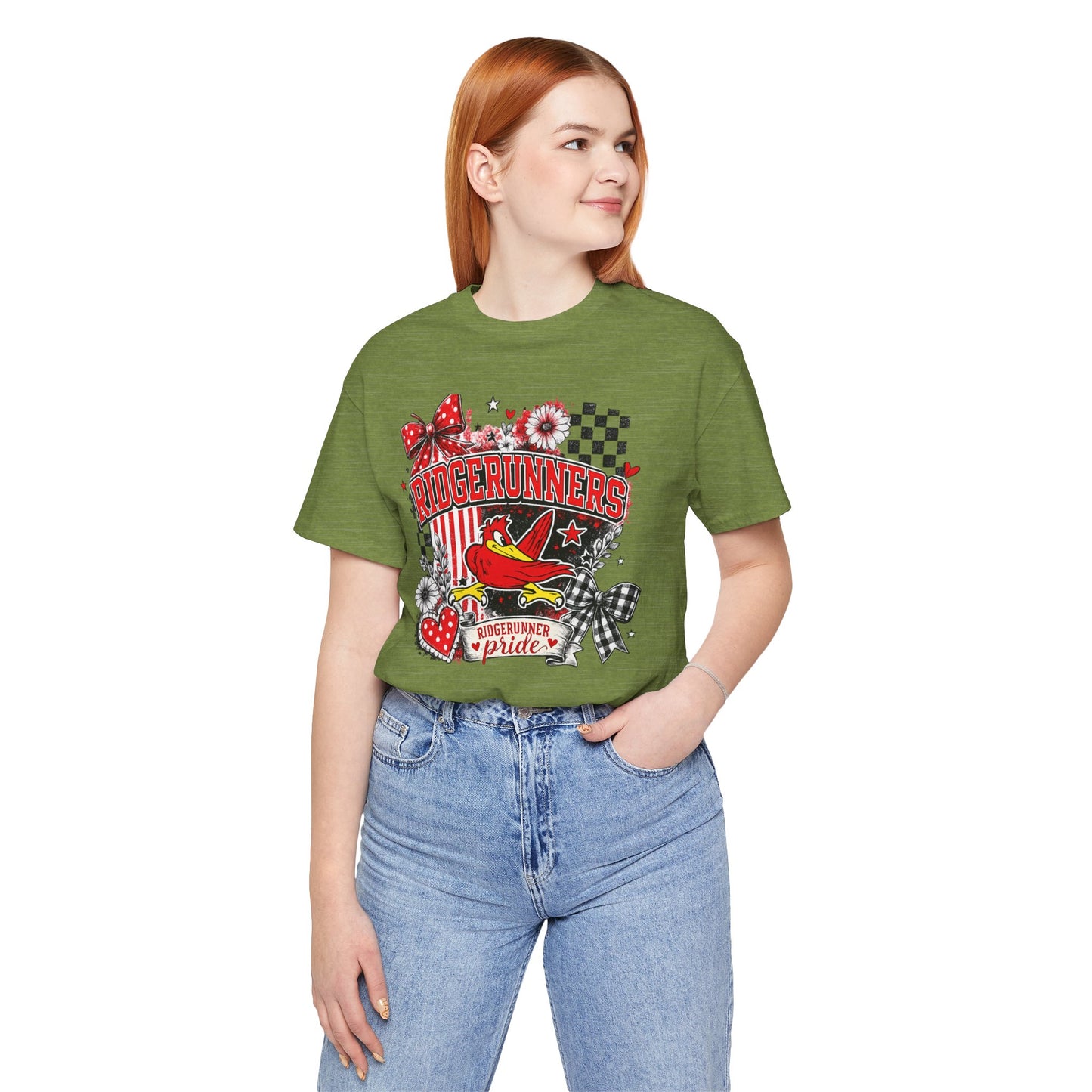 Ridgerunners Pride T-Shirt — School Mascot Red & Black Graphic Tee