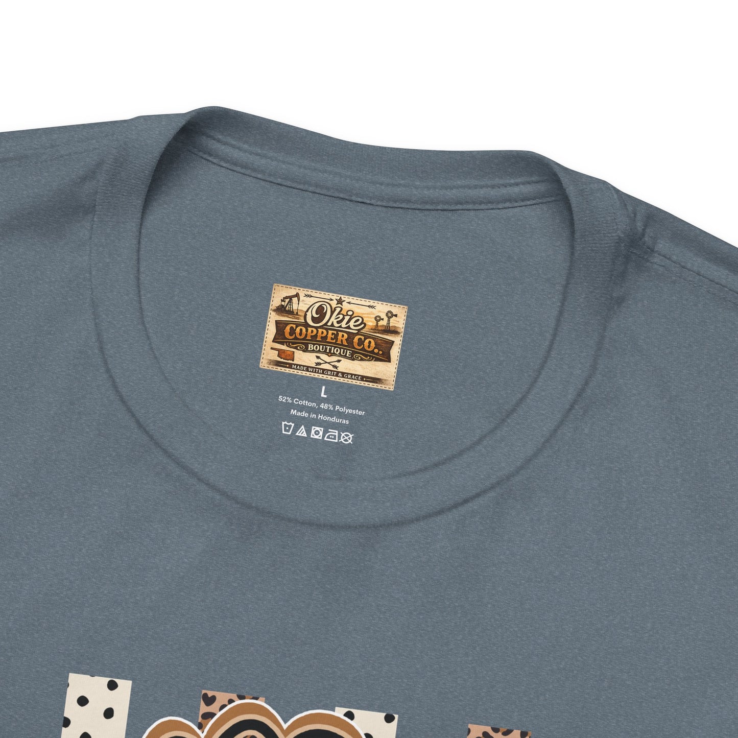 Counselor Tee — Retro Checkerboard & Leopard Print Graphic T-Shirt