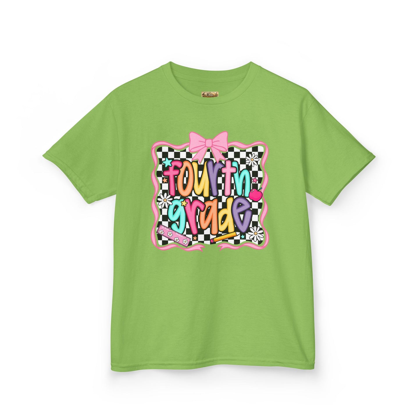 Fourth Grade Kids T‑Shirt – Colorful Back to School Design ("Fourth Grade")