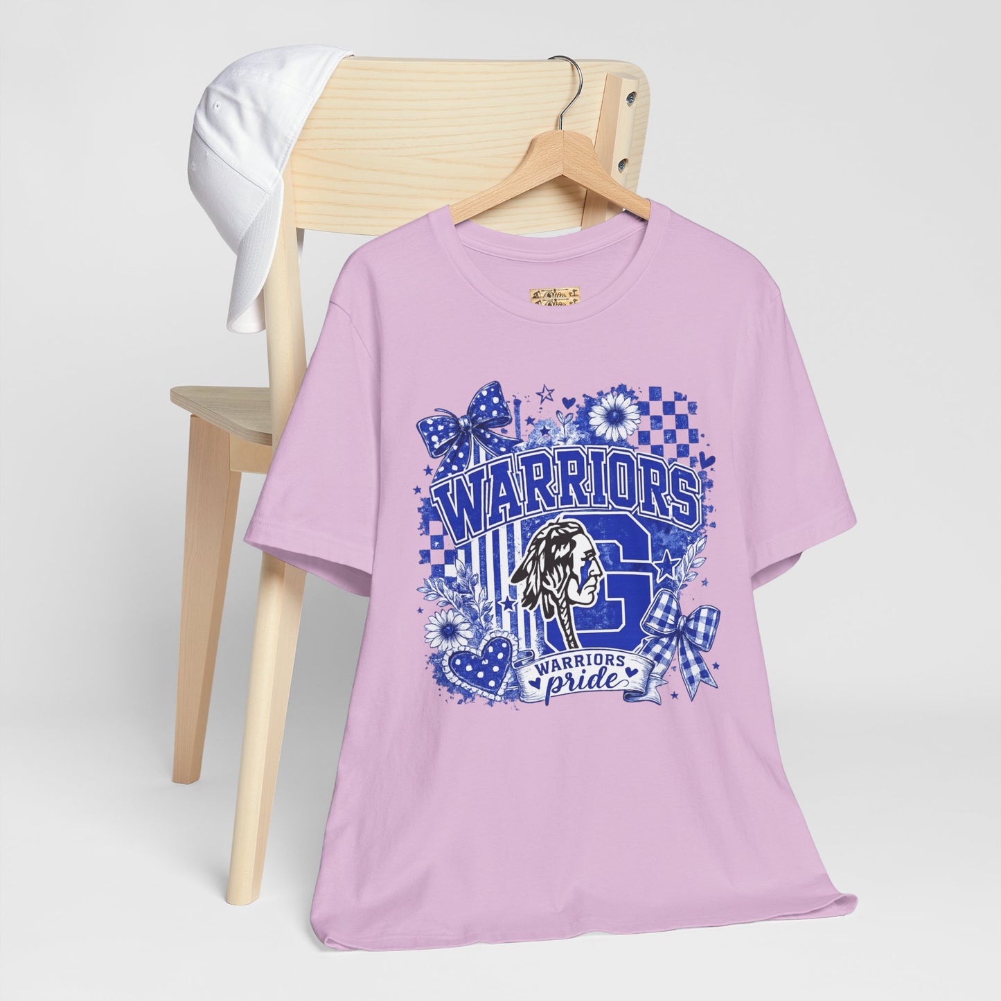 Warriors Pride Graphic Tee — School Spirit Warrior Mascot T-Shirt