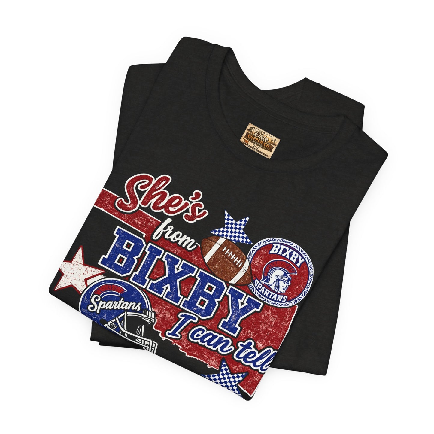 Bixby Football Tee — "She’s from Bixby I can tell" Vintage Team Shirt