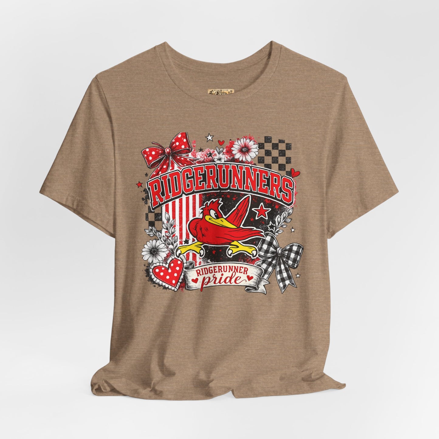 Ridgerunners Pride T-Shirt — School Mascot Red & Black Graphic Tee
