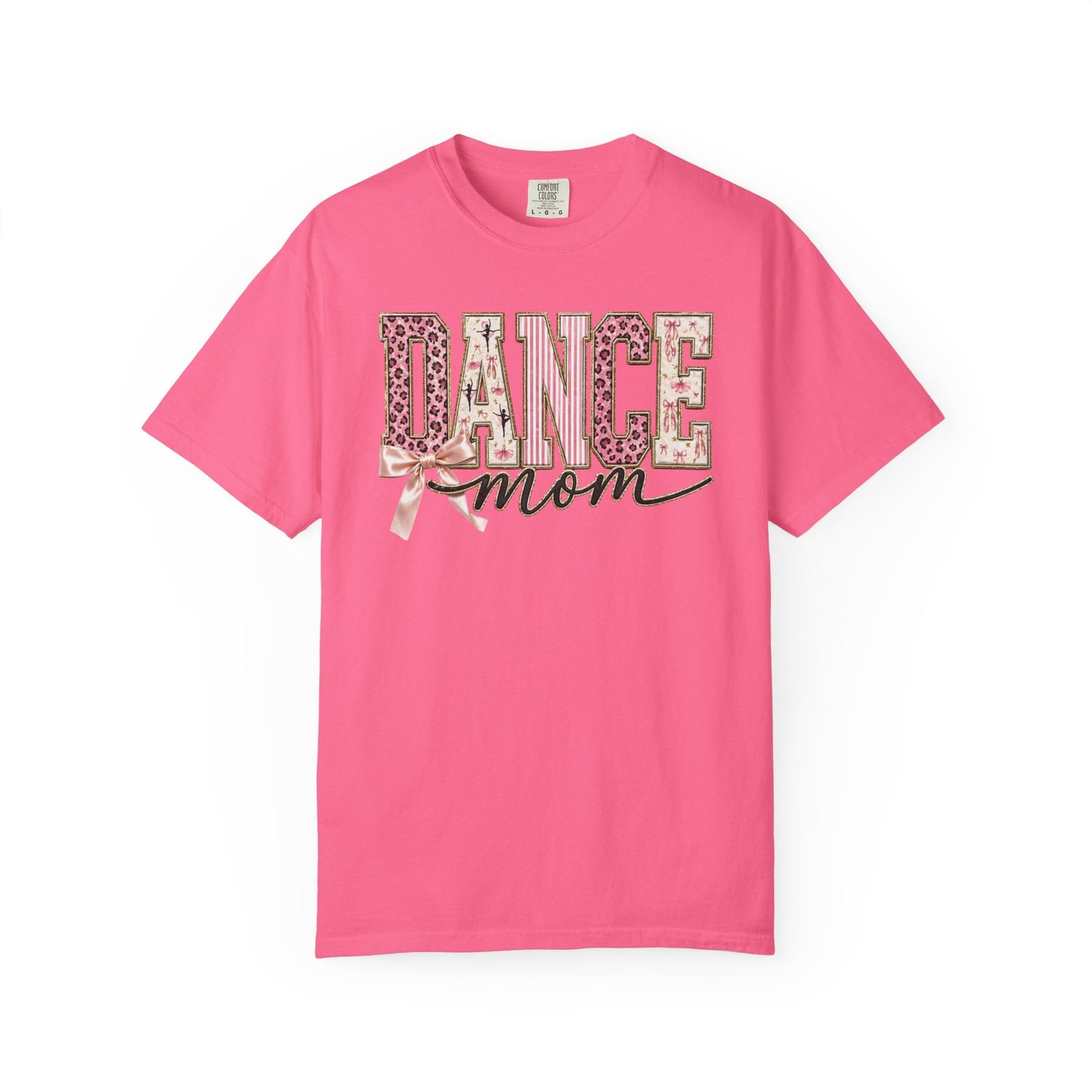 Dance Mom T-Shirt — Leopard Ballet Ribbon Graphic Tee