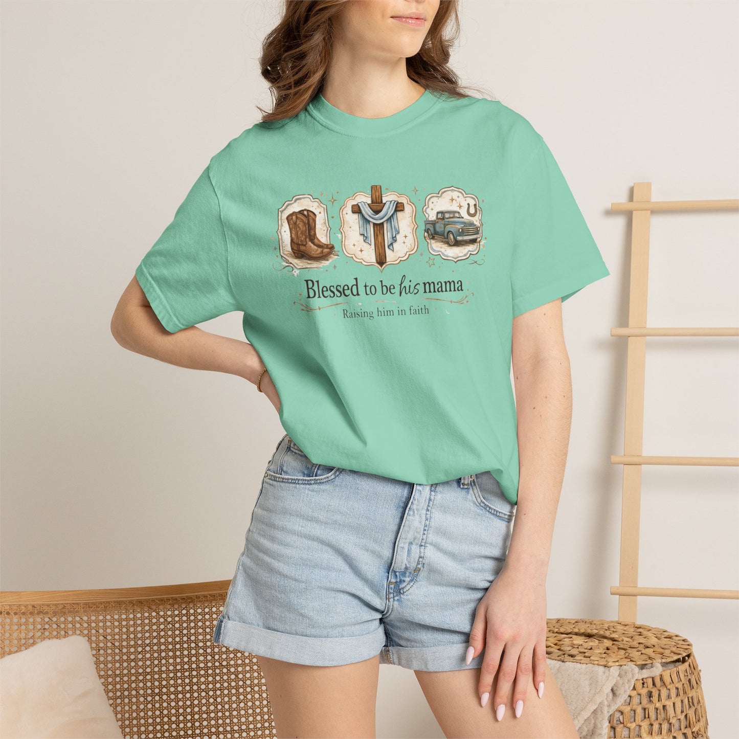 Blessed to Be His Mama T-Shirt — Christian Mama Faith Tee