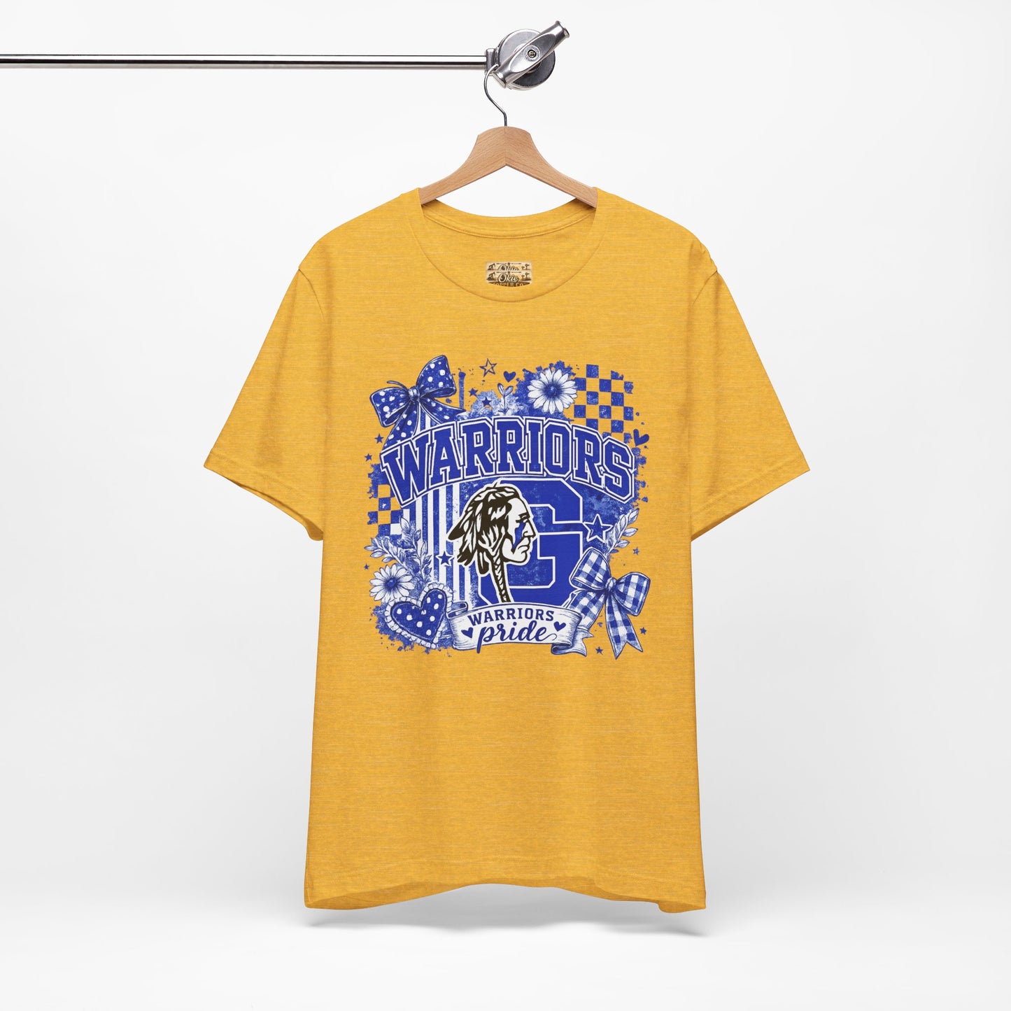 Warriors Pride Graphic Tee — School Spirit Warrior Mascot T-Shirt