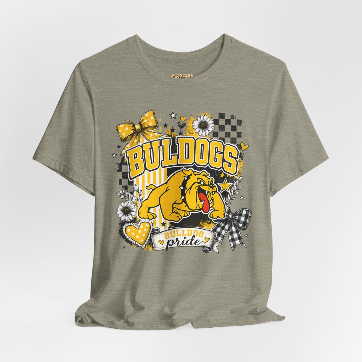 Bulldogs Pride T-Shirt – Yellow Mascot Graphic Tee
