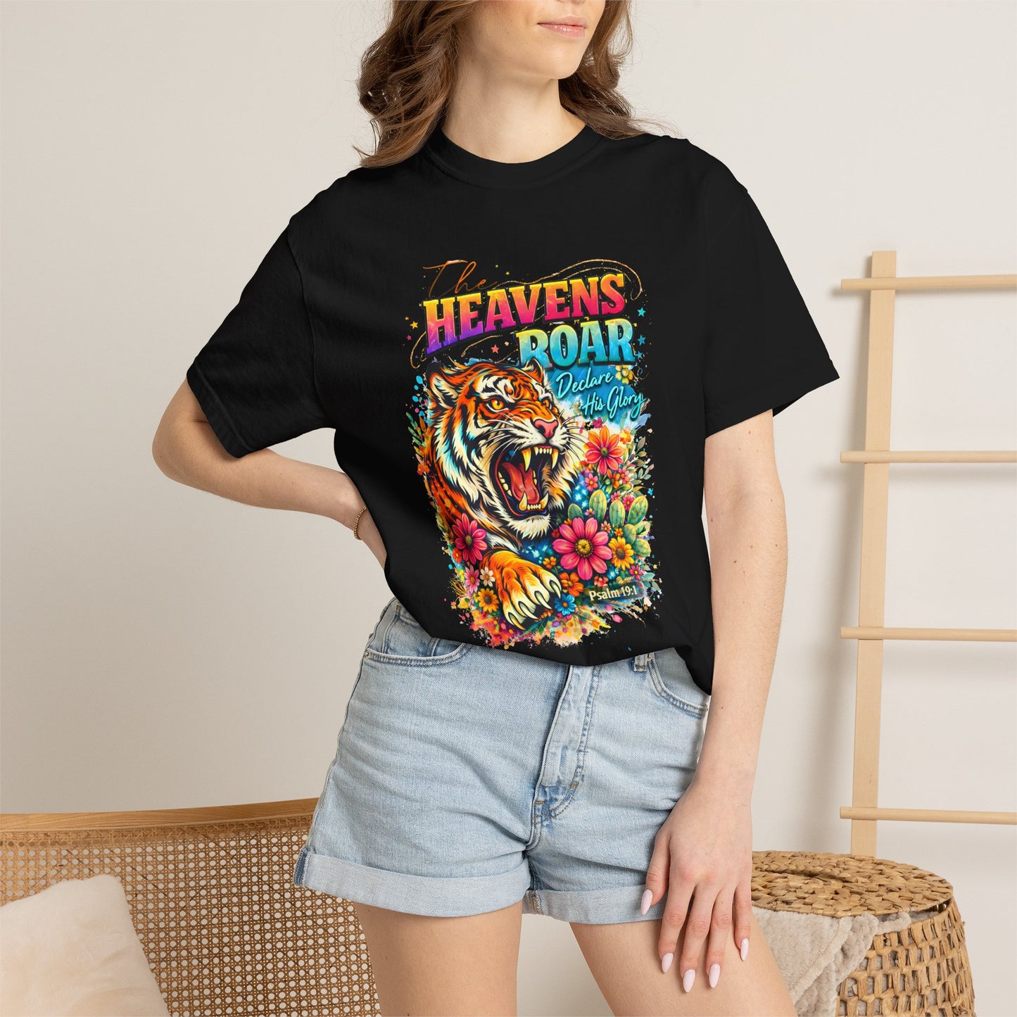 Heaven's Roar Tiger Graphic T-Shirt