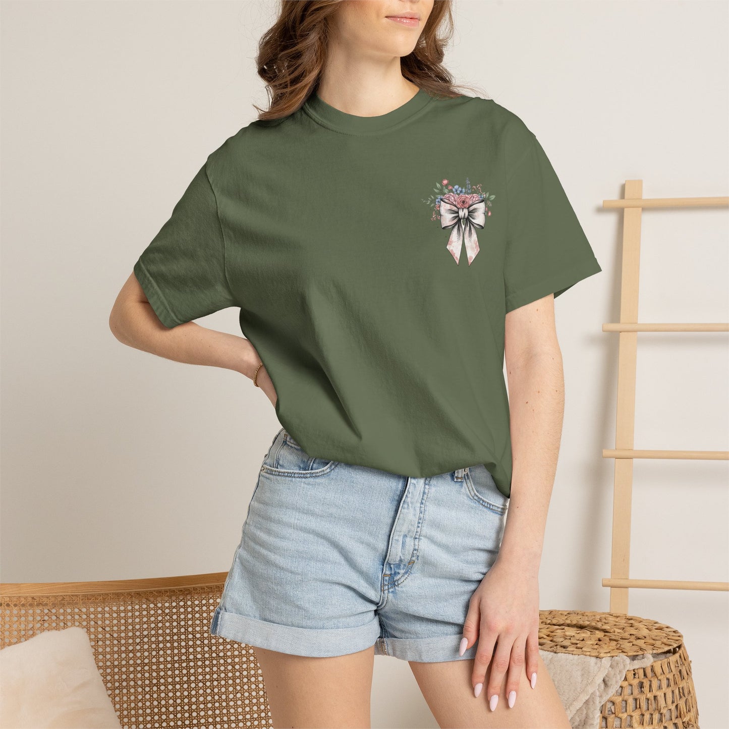 She Is Worthy Floral T-Shirt — Proverbs 31 Inspirational Tee