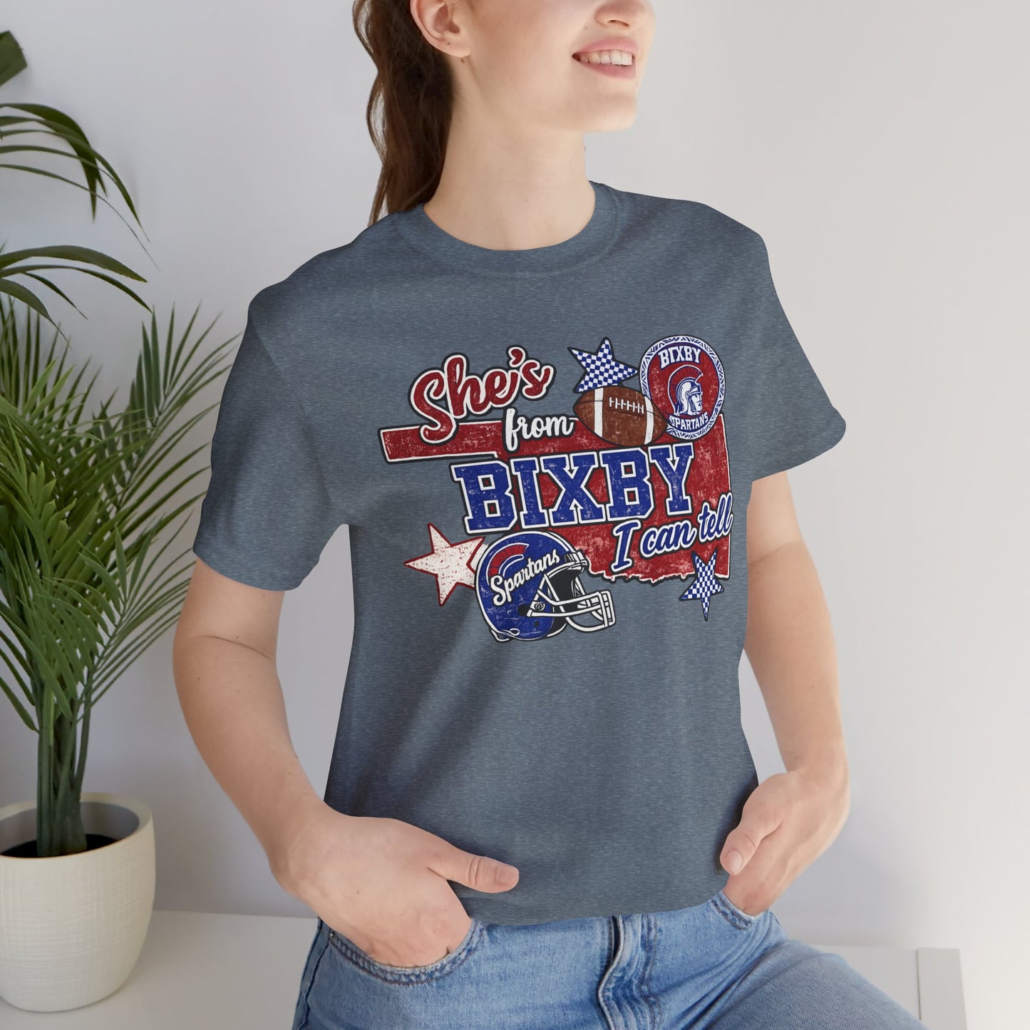 Bixby Football Tee — "She’s from Bixby I can tell" Vintage Team Shirt