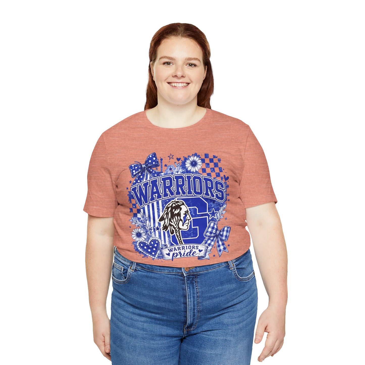 Warriors Pride Graphic Tee — School Spirit Warrior Mascot T-Shirt