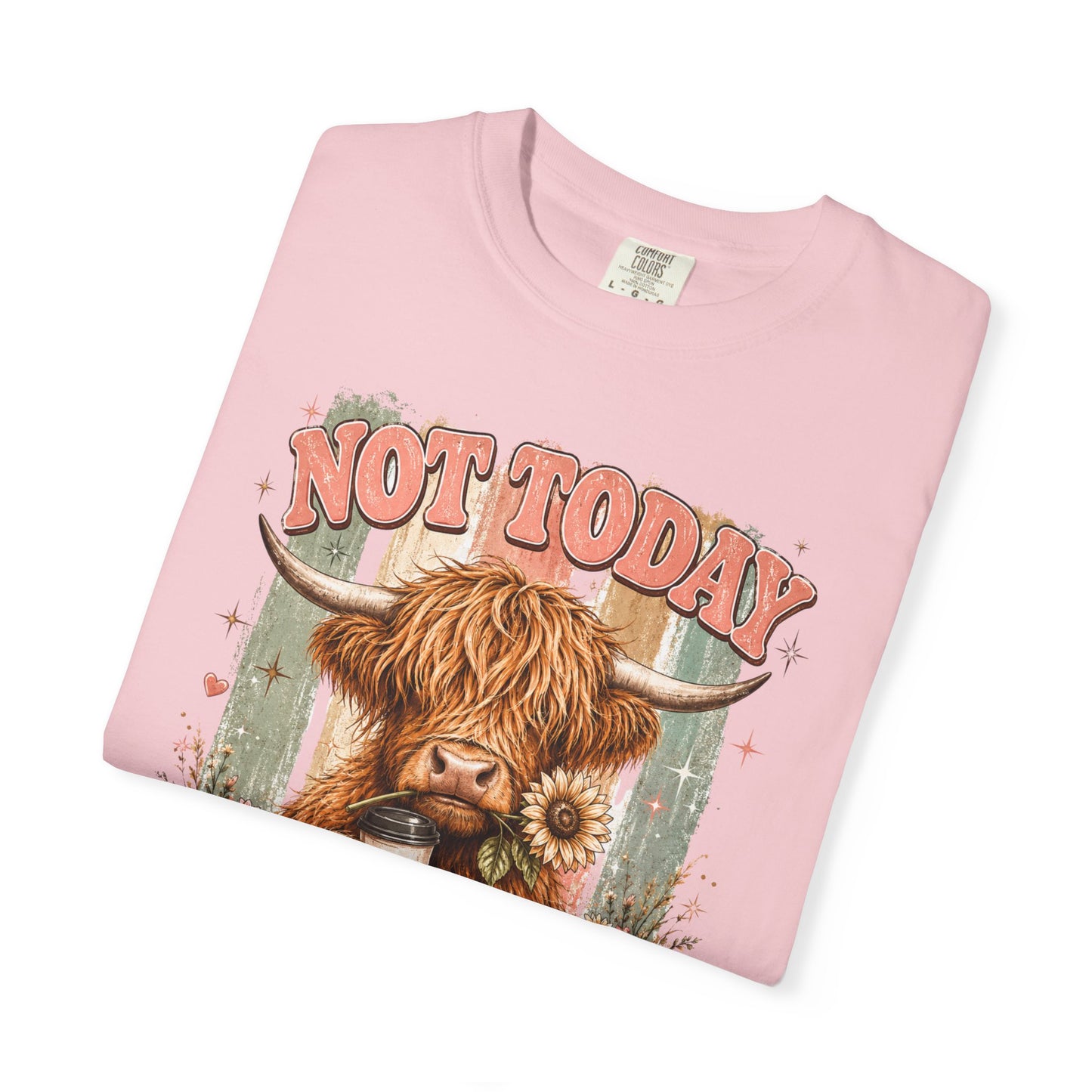 Not Today Heifer T-Shirt — Funny Highland Cow Graphic Tee
