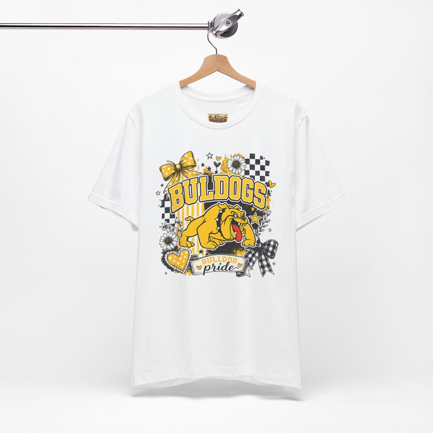 Bulldogs Pride T-Shirt – Yellow Mascot Graphic Tee