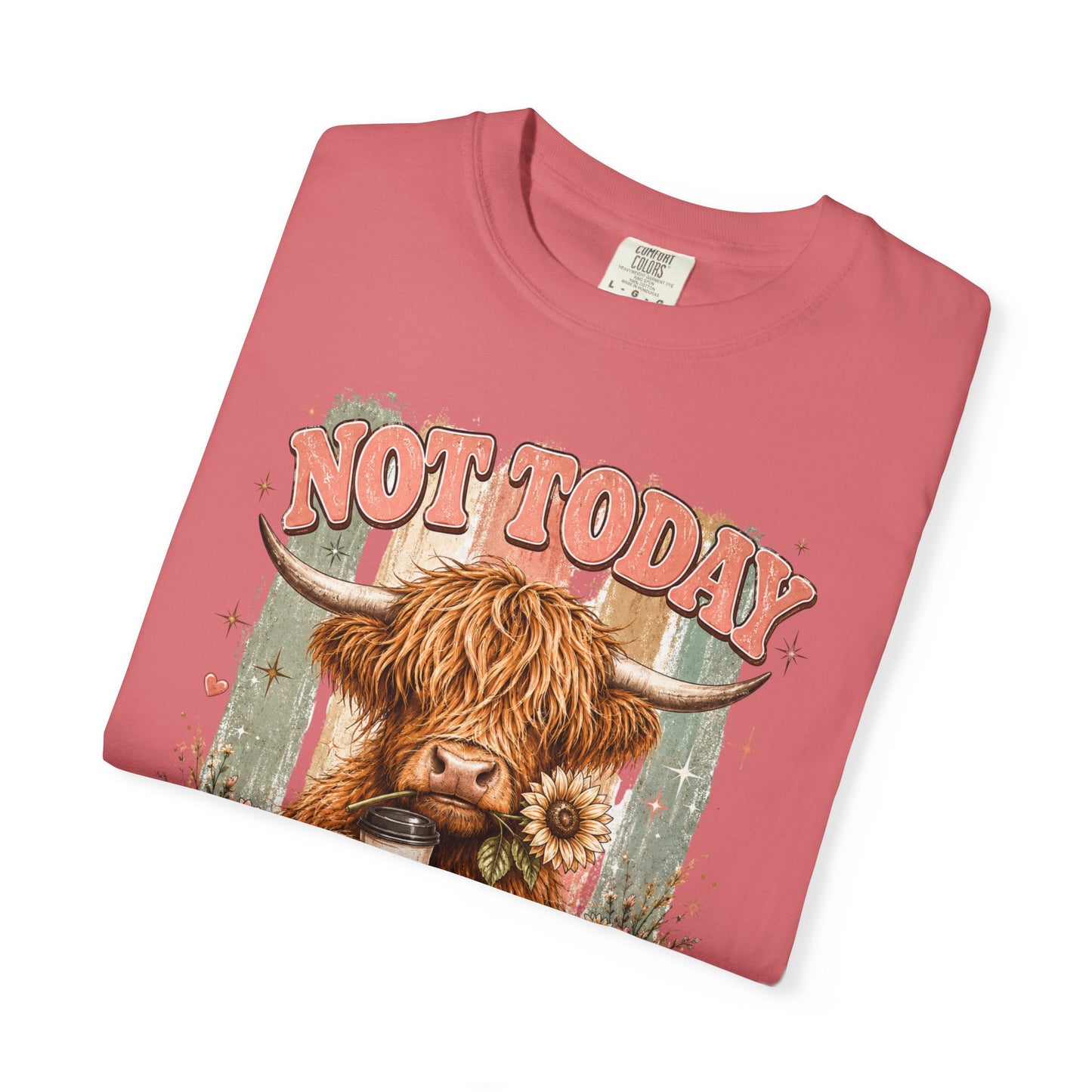 Not Today Heifer T-Shirt — Funny Highland Cow Graphic Tee