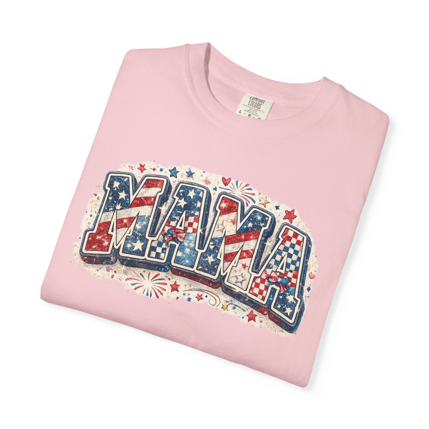 Mama Patriotic T-Shirt — Red White Blue Americana Graphic Tee