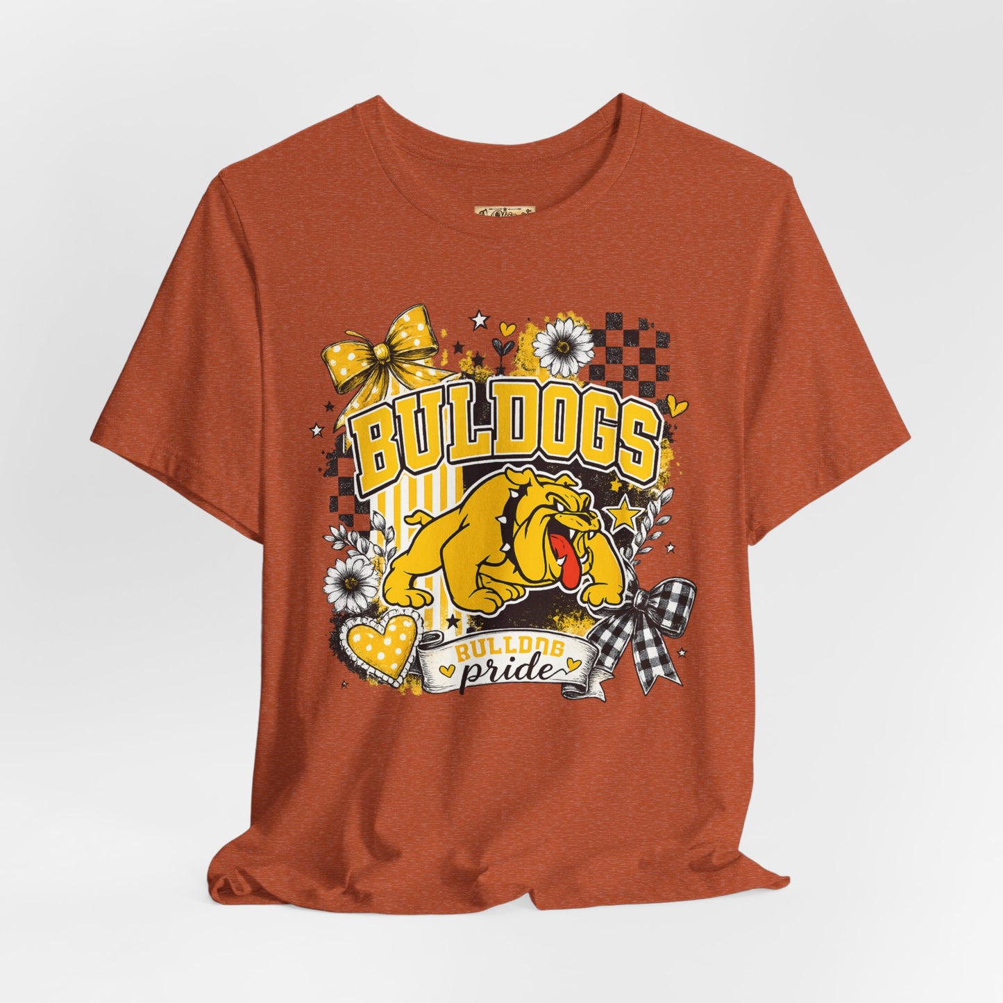 Bulldogs Pride T-Shirt – Yellow Mascot Graphic Tee