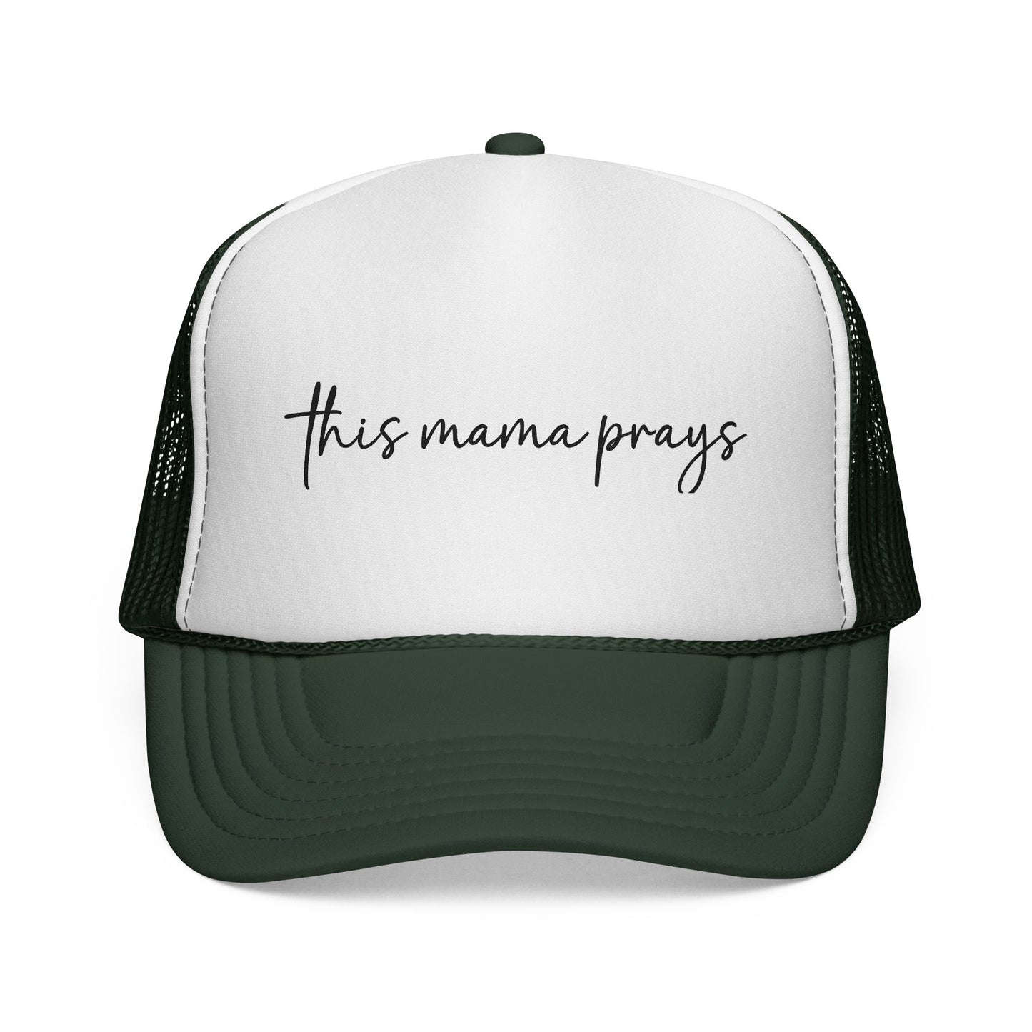 This Mama Prays Trucker Cap — Religious Mom Prayer Hat