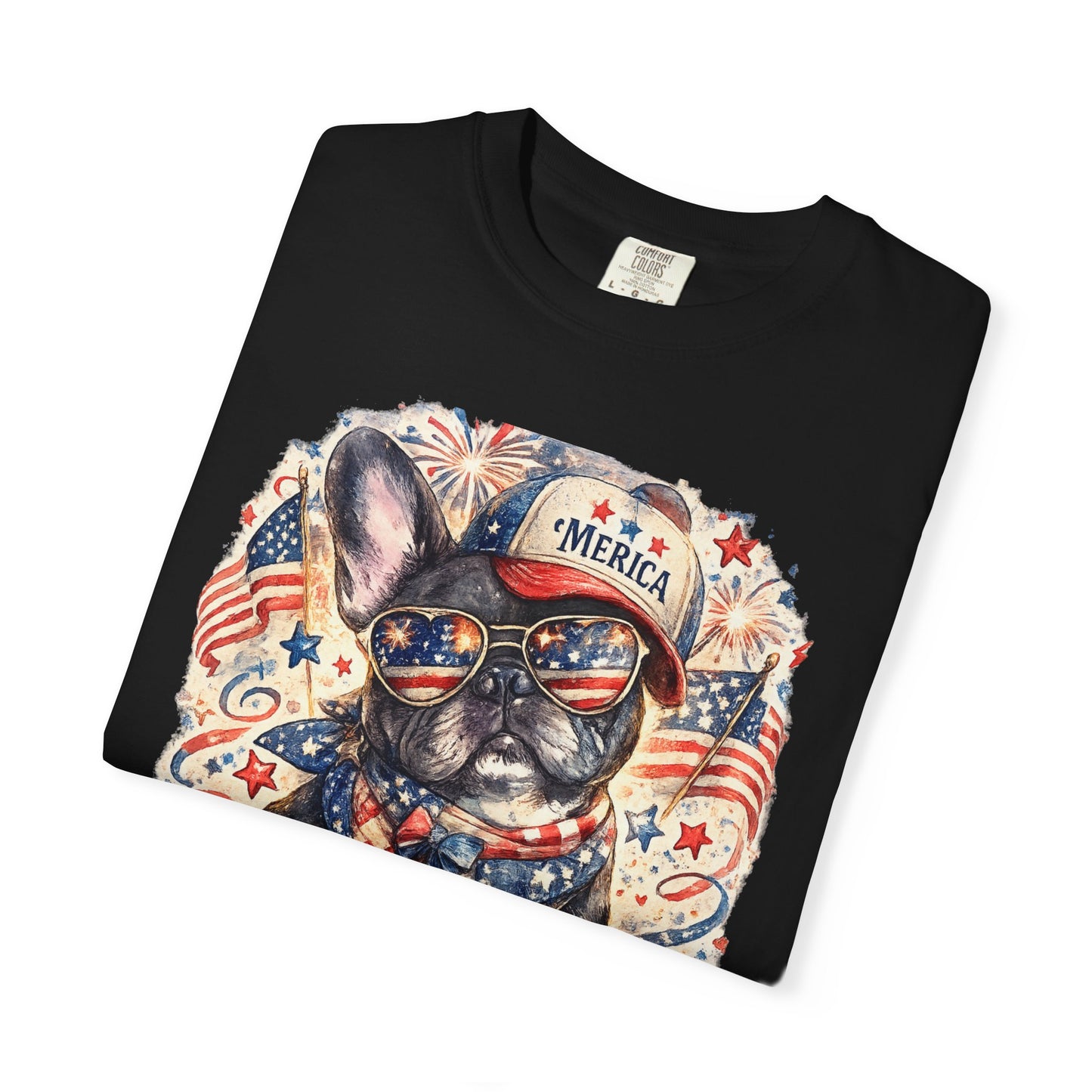 'Merica Patriotic French Bulldog T-Shirt