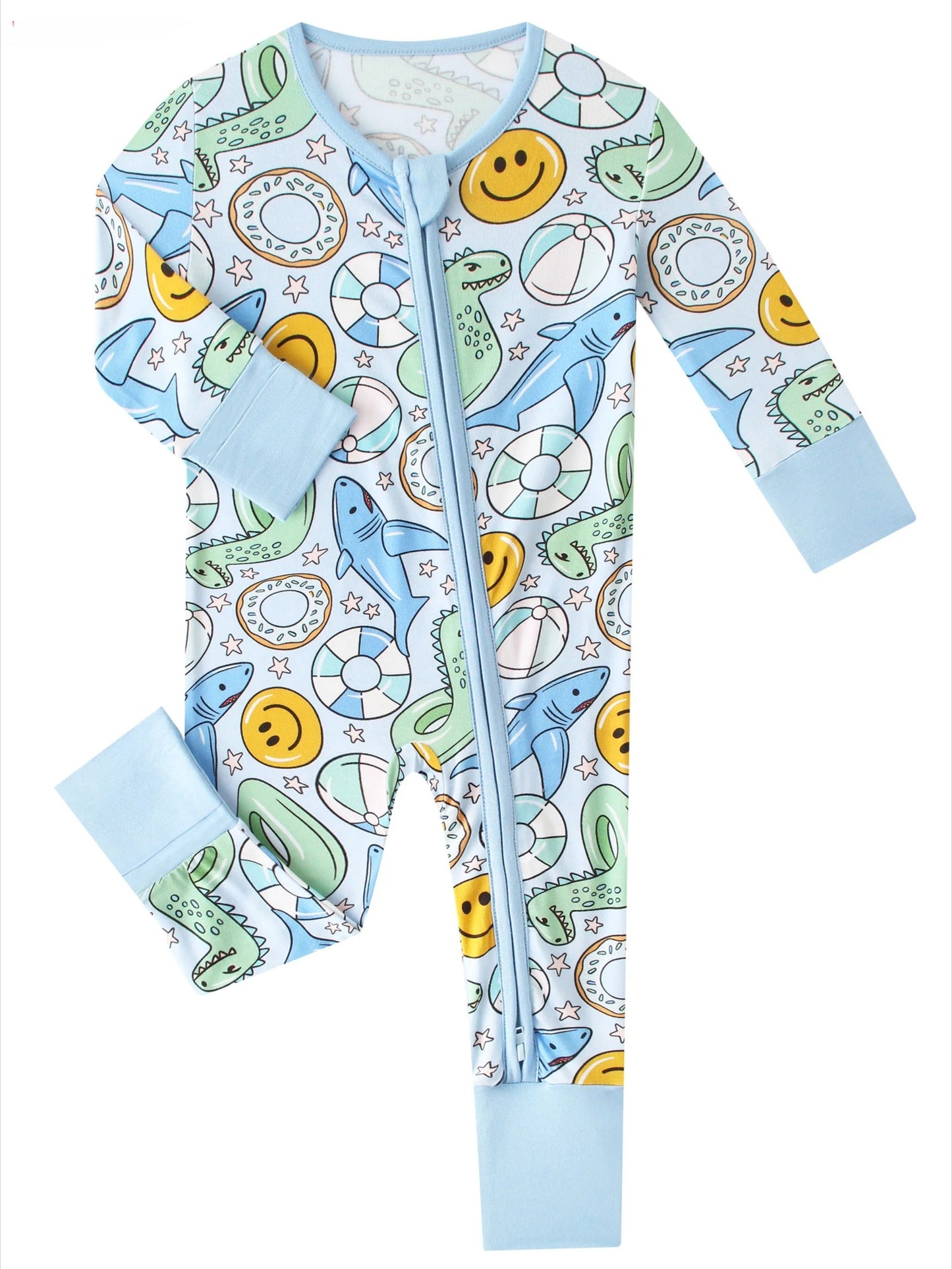 Summer Bamboo Baby Convertible Zippy Romper
