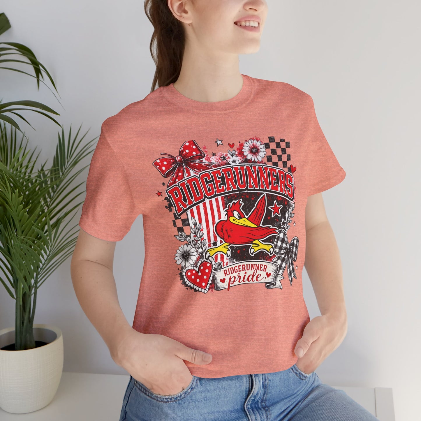 Ridgerunners Pride T-Shirt — School Mascot Red & Black Graphic Tee