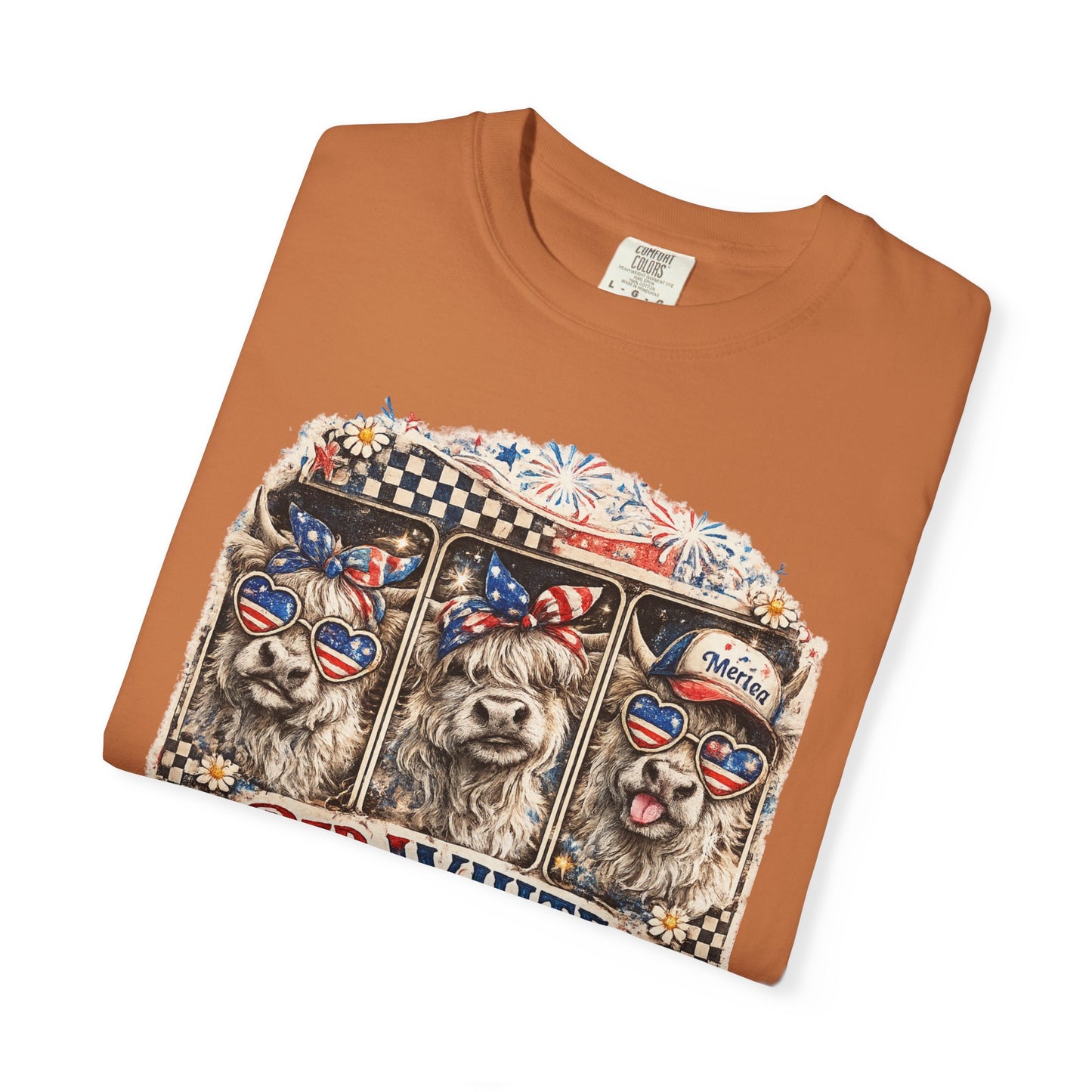 Patriotic Dogs "Red, White & Moo-d" T-Shirt
