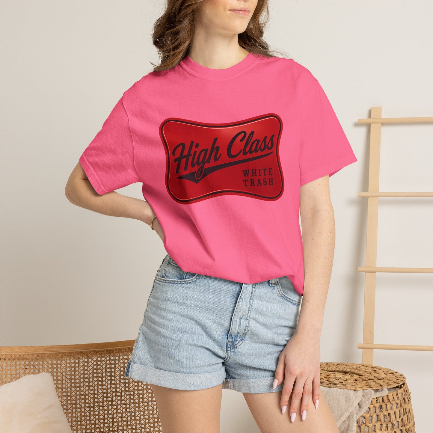 T-Shirt — "High Class White Trash" Retro Logo