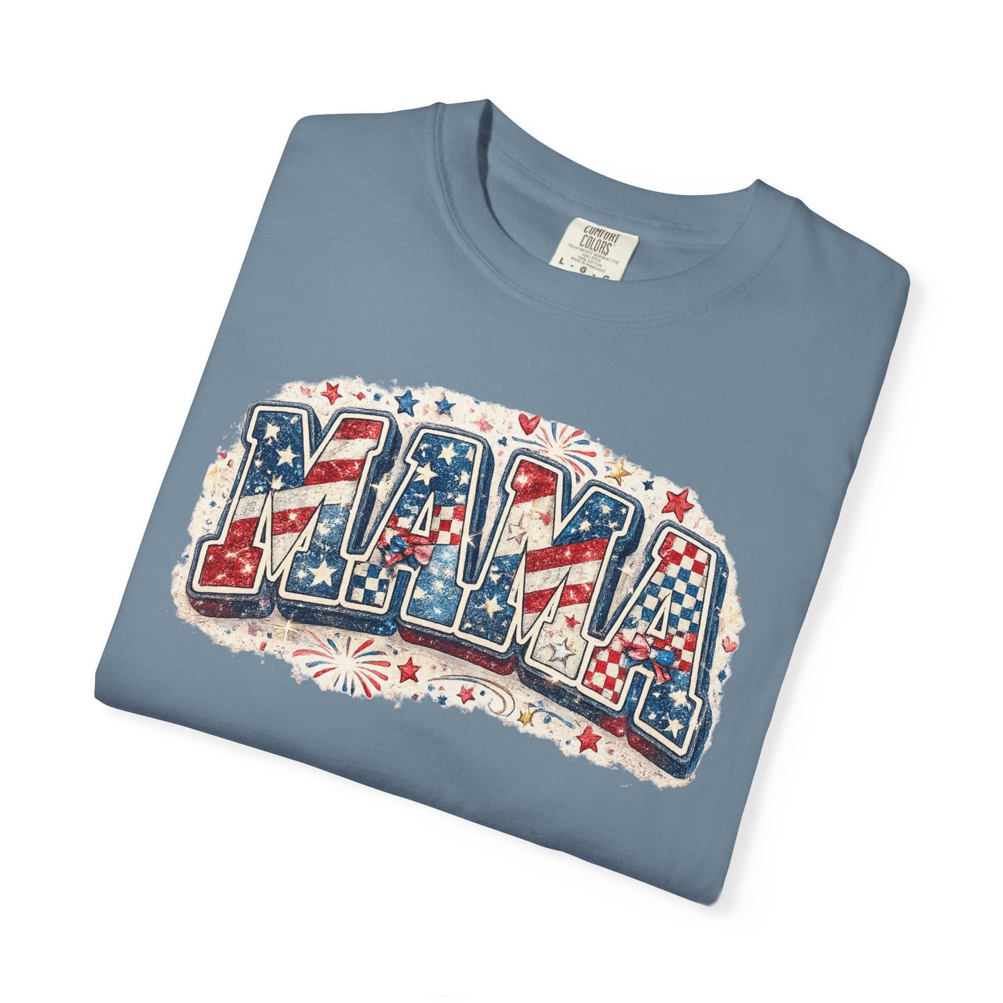 Mama Patriotic T-Shirt — Red White Blue Americana Graphic Tee