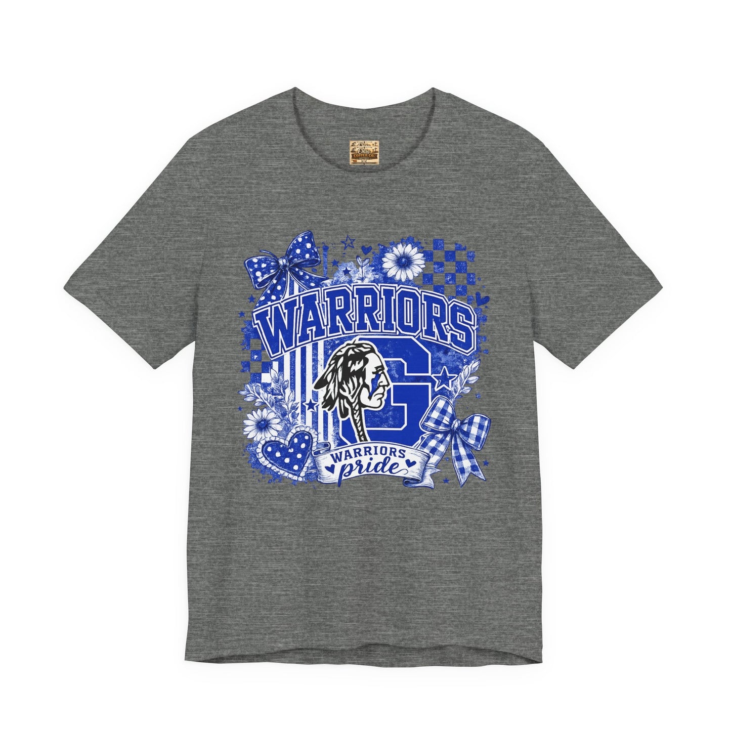Warriors Pride Graphic Tee — School Spirit Warrior Mascot T-Shirt