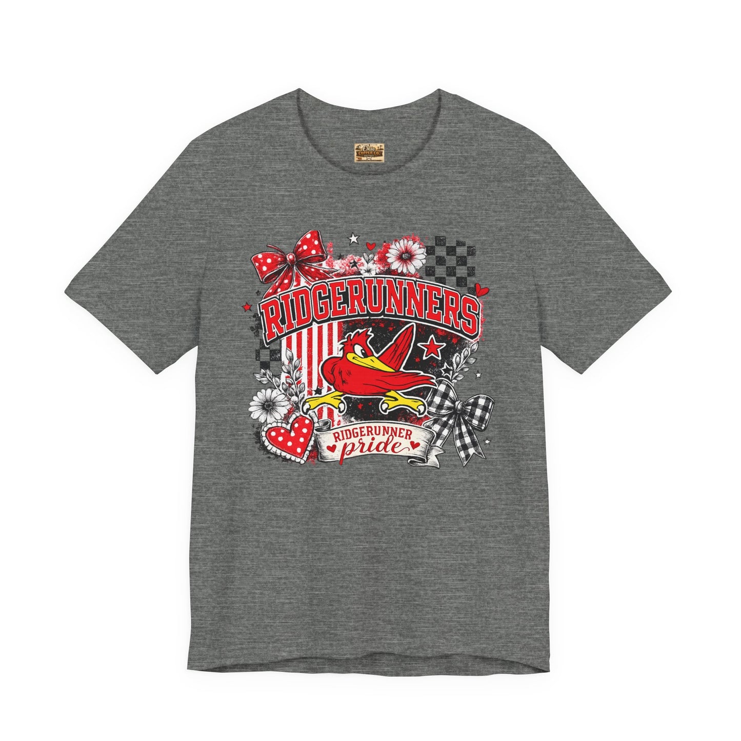 Ridgerunners Pride T-Shirt — School Mascot Red & Black Graphic Tee