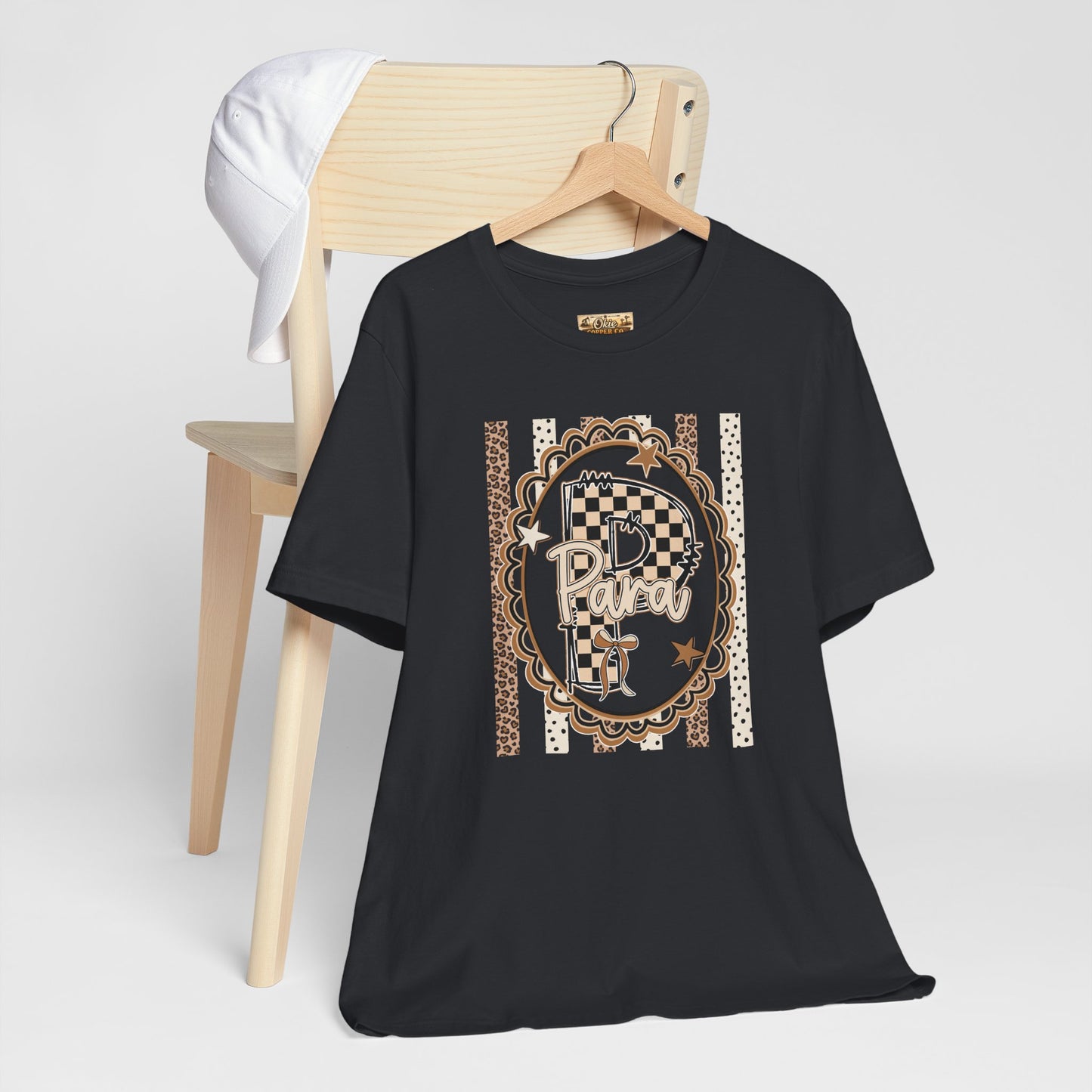 Retro Checkerboard Graphic Tee — Father’s Day Vintage Plaid Dad Shirt