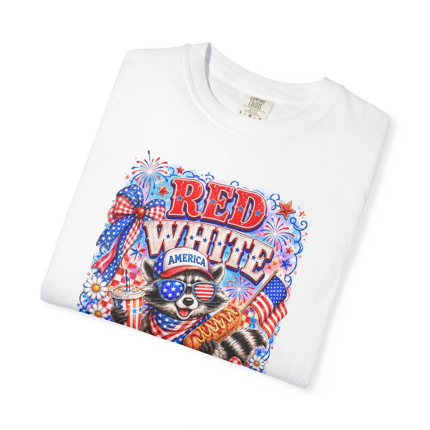 Patriotic "Red White Feral" Graphic T-Shirt