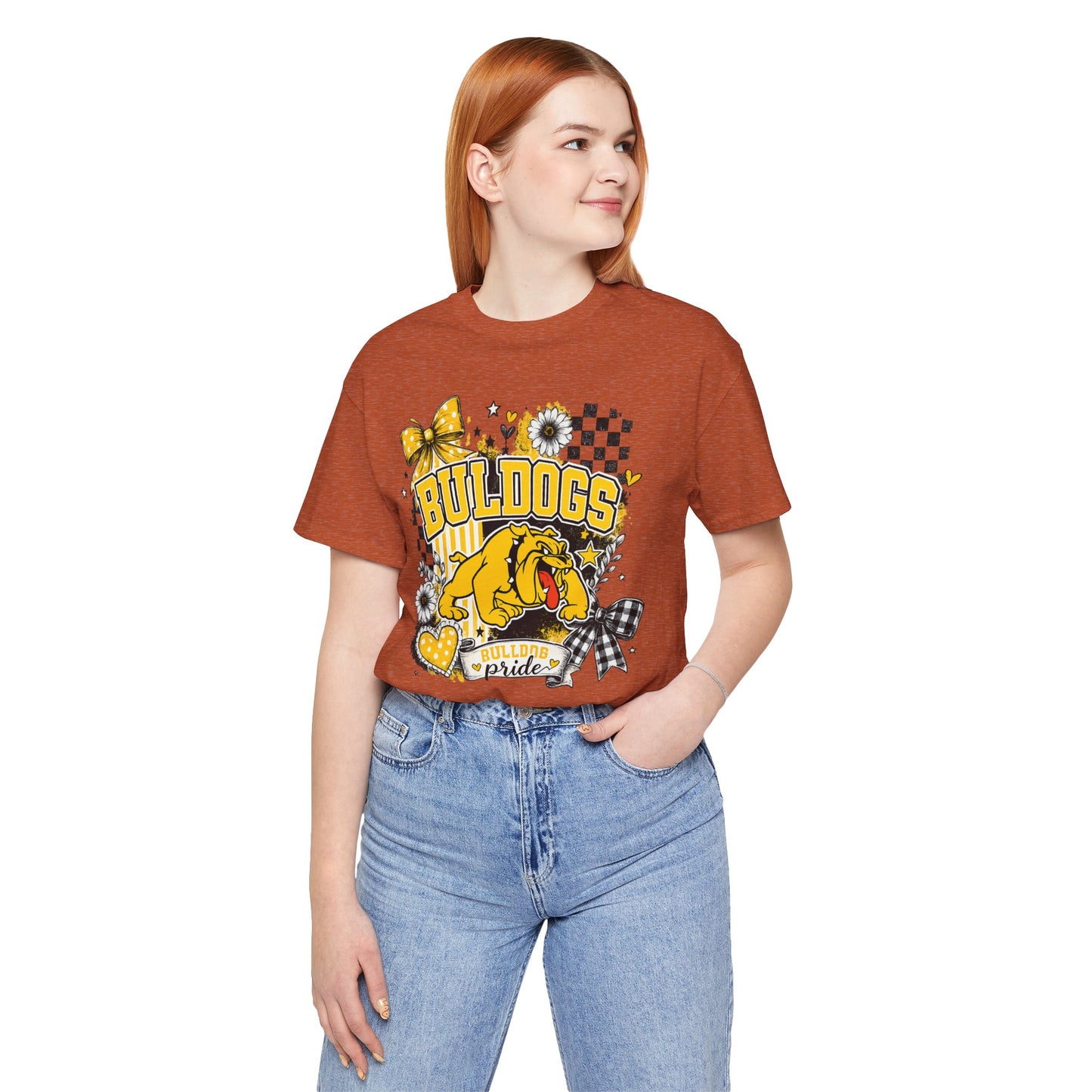 Bulldogs Pride T-Shirt – Yellow Mascot Graphic Tee
