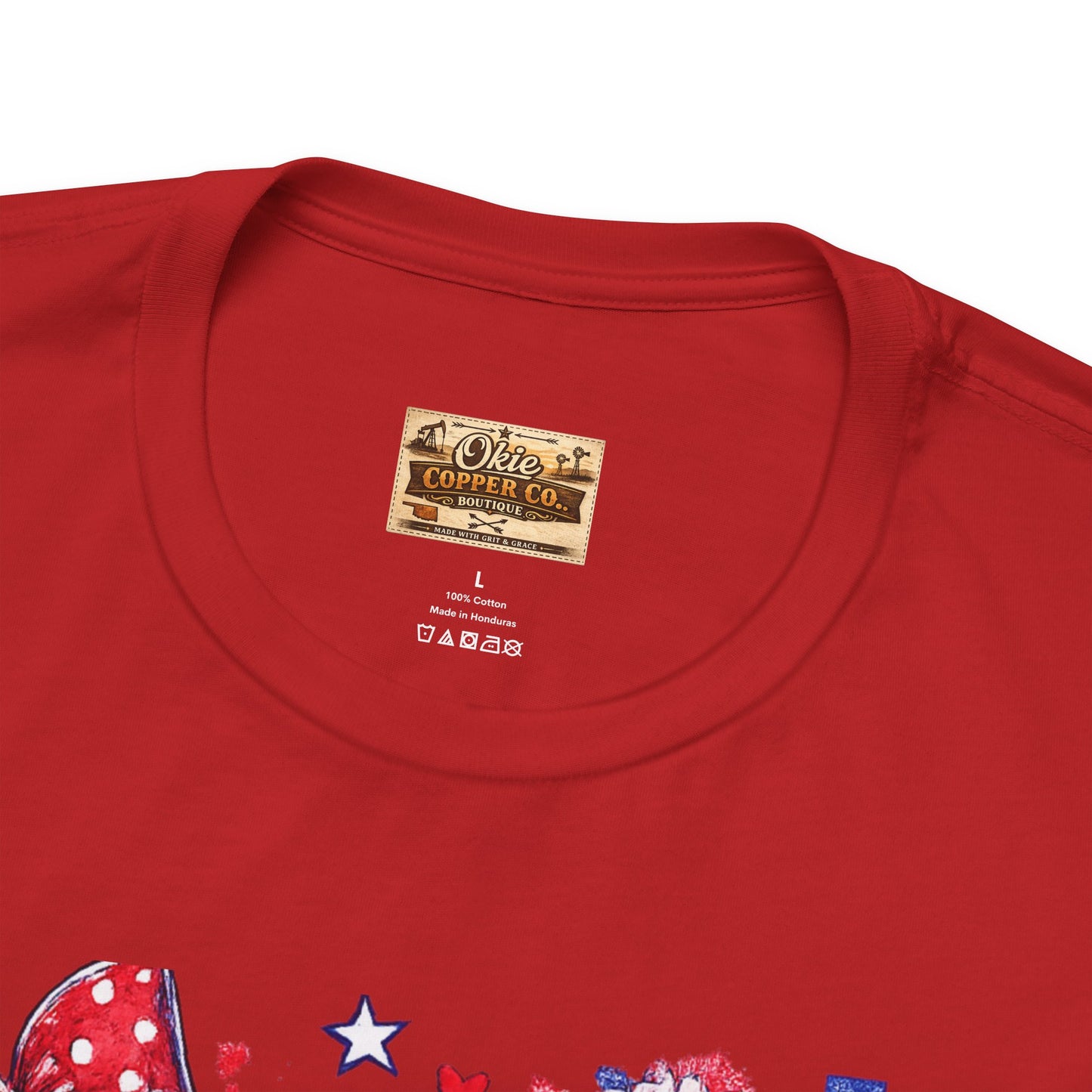 Spartans Pride Graphic Tee — Red, White & Blue School Spirit T-Shirt