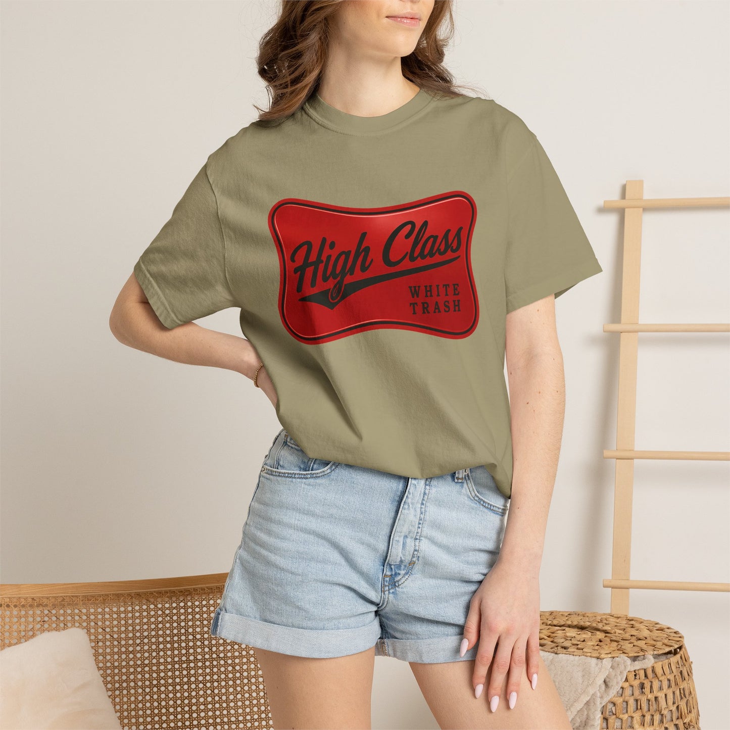 T-Shirt — "High Class White Trash" Retro Logo