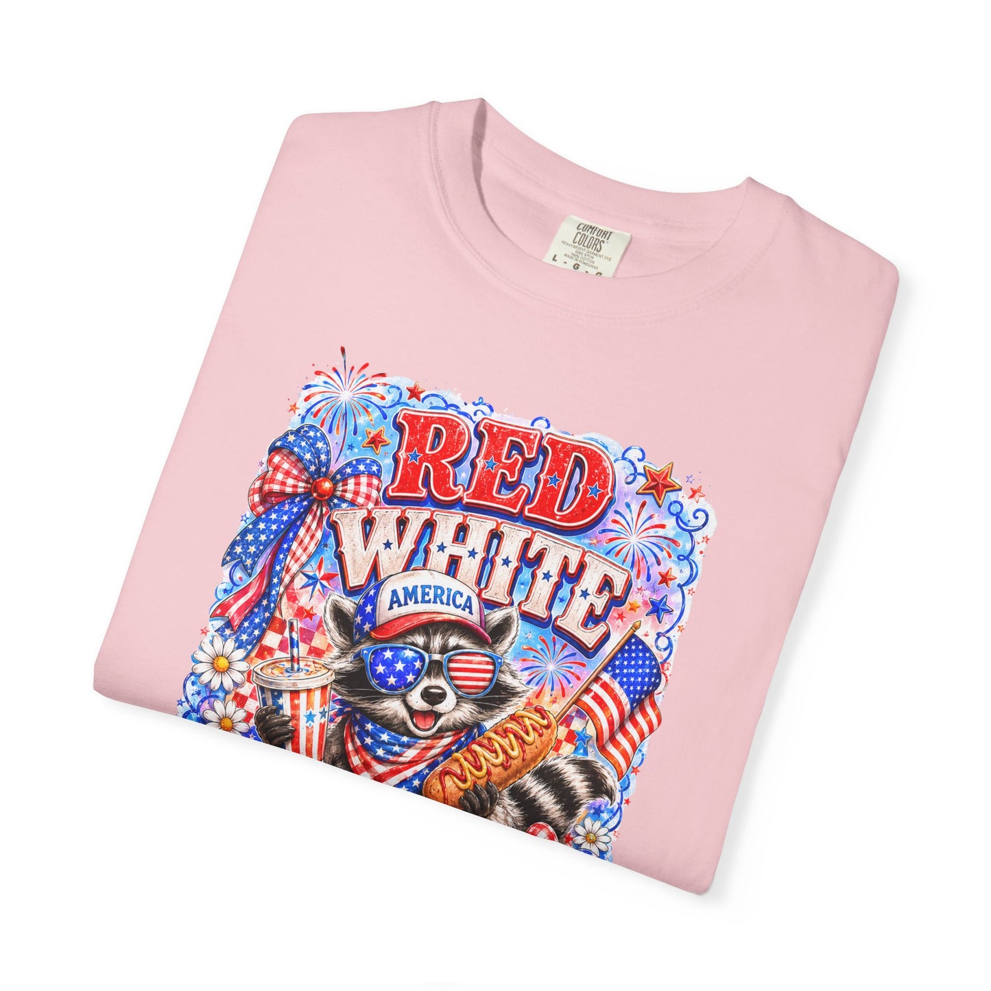 Patriotic "Red White Feral" Graphic T-Shirt