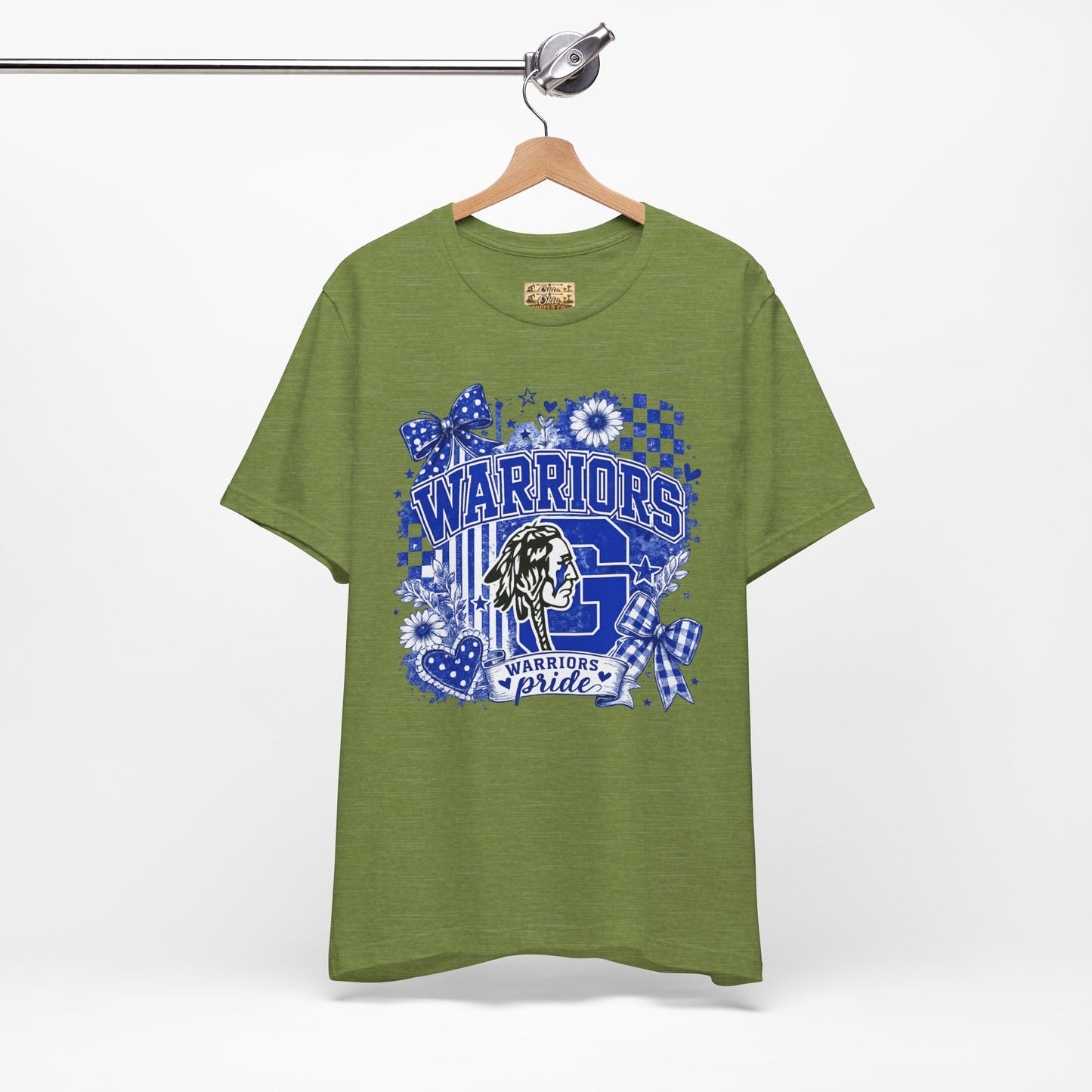 Warriors Pride Graphic Tee — School Spirit Warrior Mascot T-Shirt