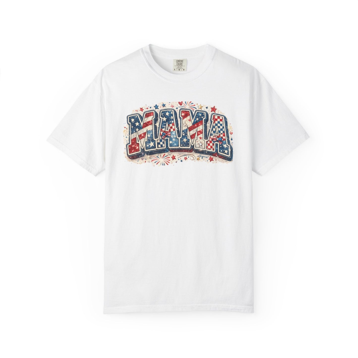 Mama Patriotic T-Shirt — Red White Blue Americana Graphic Tee