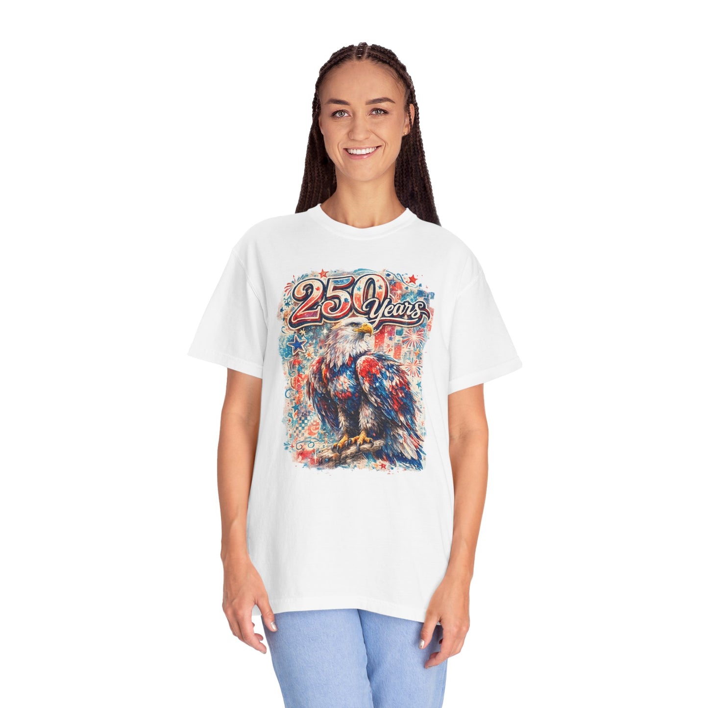 250 Years Eagle T-Shirt — Patriotic Anniversary Graphic Tee