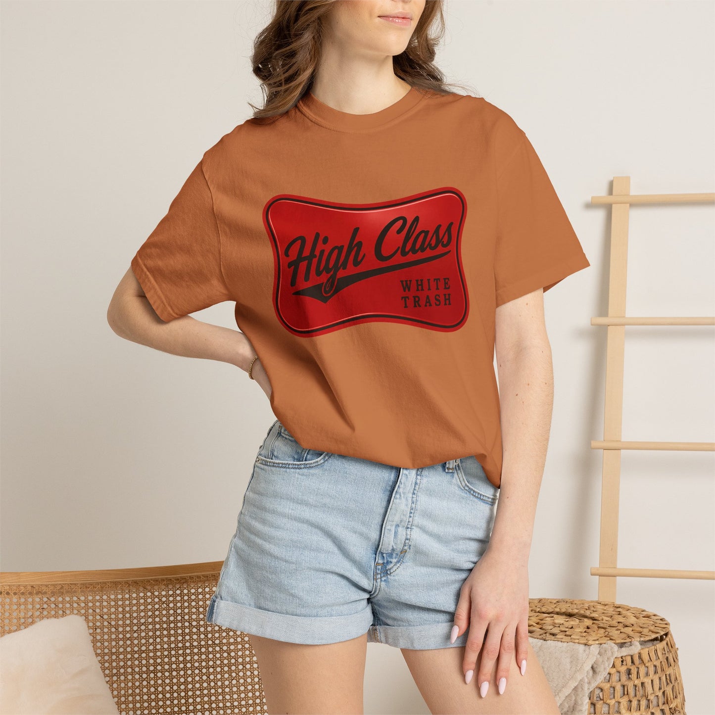 T-Shirt — "High Class White Trash" Retro Logo