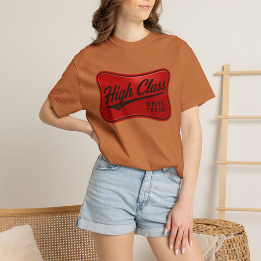 T-Shirt — "High Class White Trash" Retro Logo