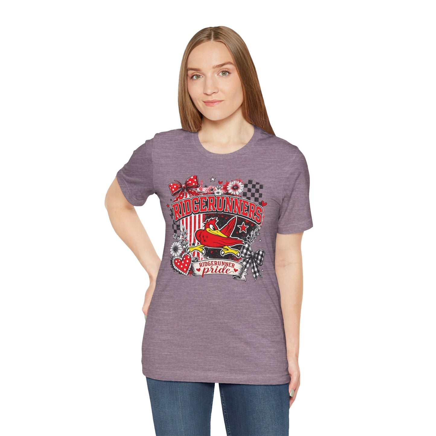 Ridgerunners Pride T-Shirt — School Mascot Red & Black Graphic Tee
