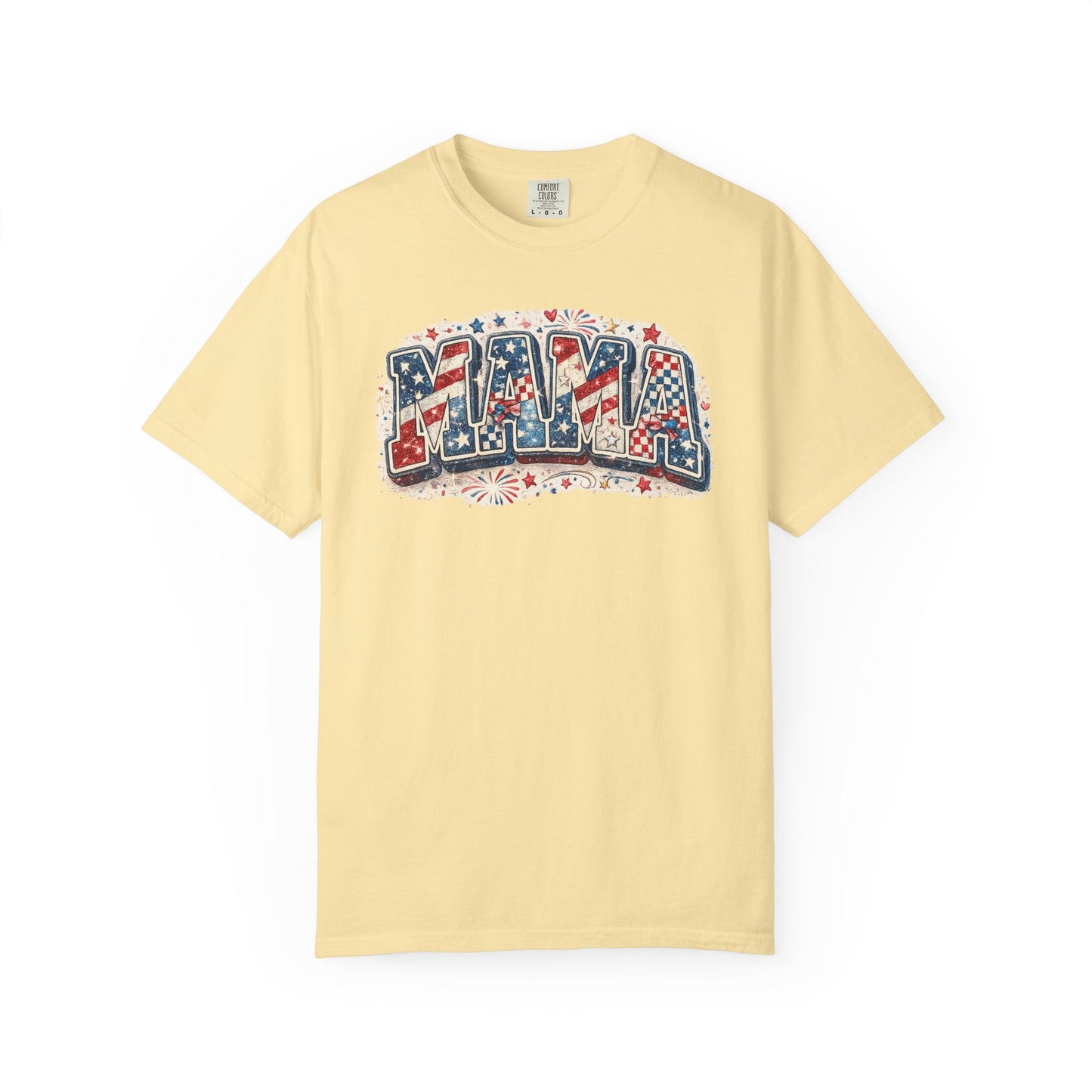 Mama Patriotic T-Shirt — Red White Blue Americana Graphic Tee