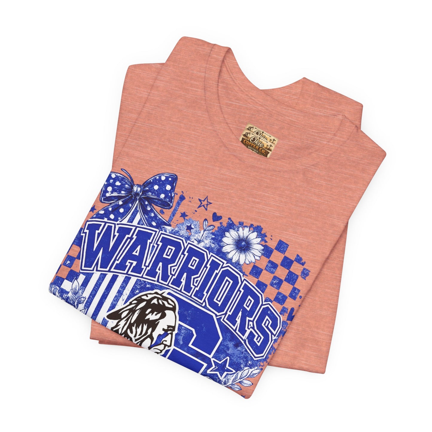 Warriors Pride Graphic Tee — School Spirit Warrior Mascot T-Shirt