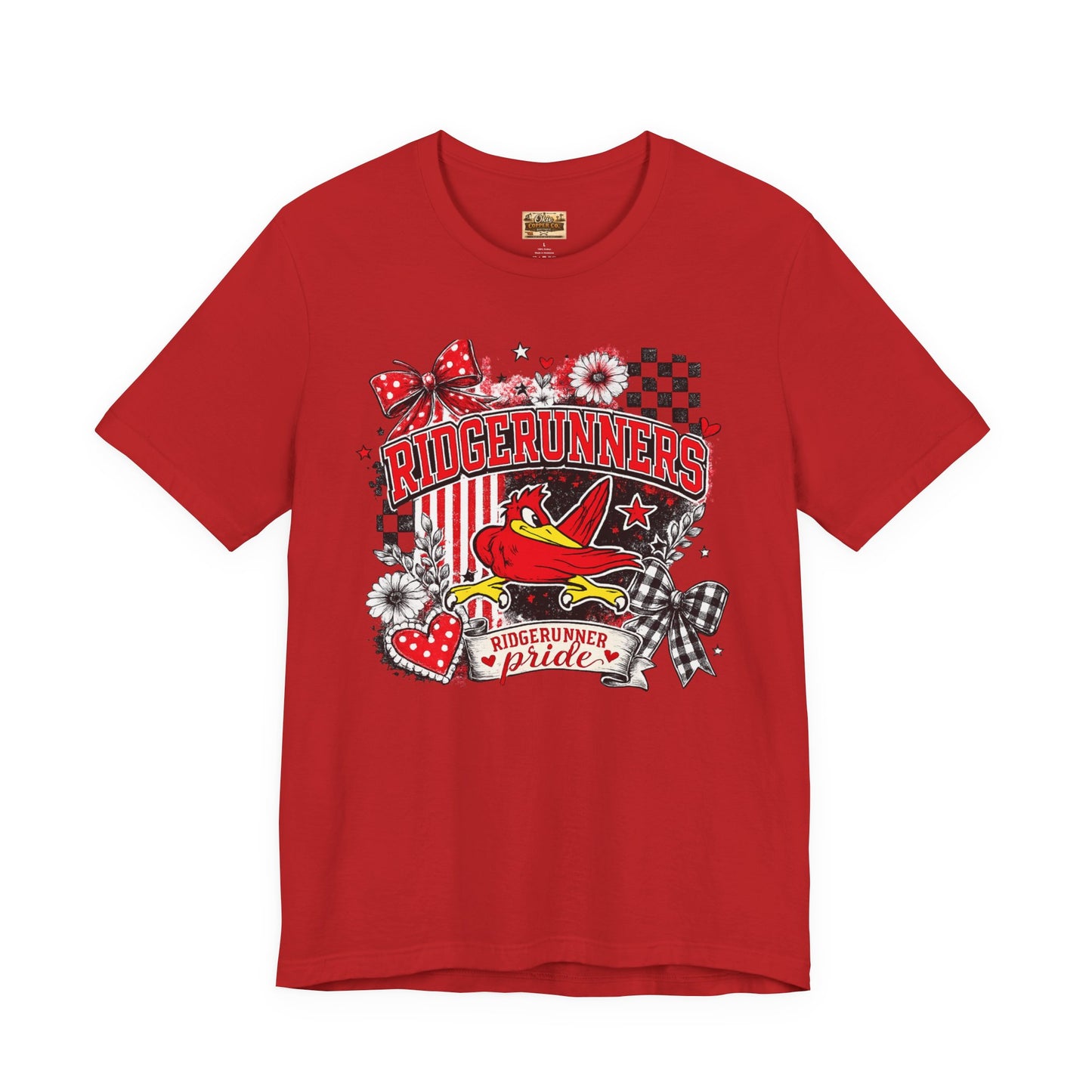 Ridgerunners Pride T-Shirt — School Mascot Red & Black Graphic Tee